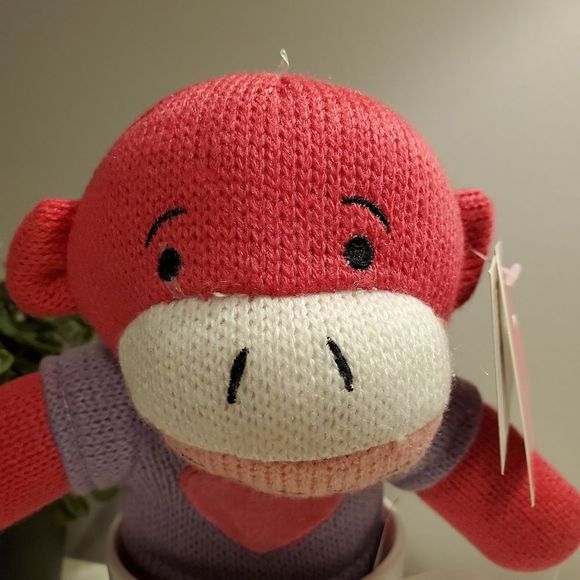 🌺 3/$25 Sock Monkey in mug with heart design 💕 - Picture 5 of 16